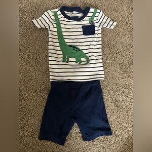 Striped Dinosaur Kids Pajamas